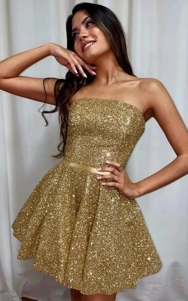 gold cocktail dress